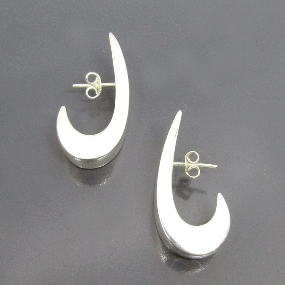Pair of 925 Sterling Silver Ariel Cuff Earrings Morrisons