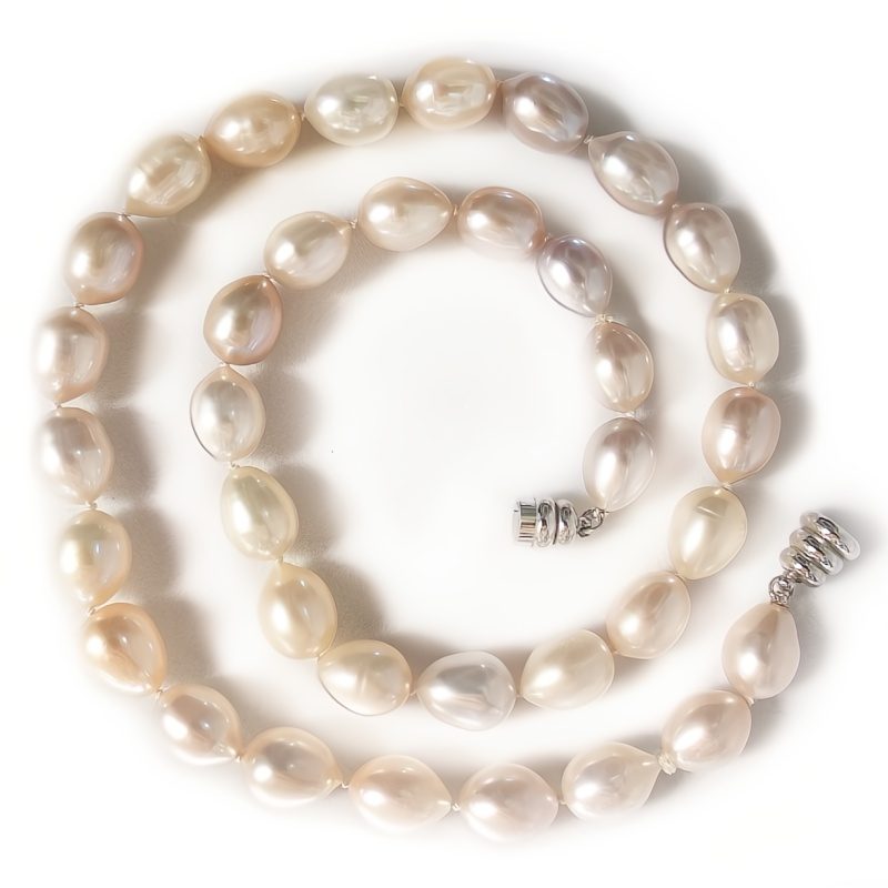Oval Chinese Freshwater Pearl Necklace