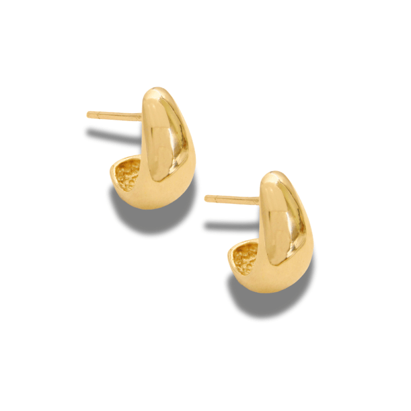 Pair of Isolde 9ct Yellow Gold Cuff Earrings