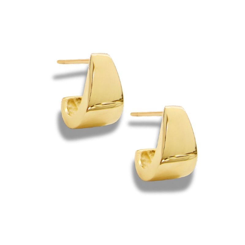 Pair of Rae 9ct Yellow Gold Cuff Earrings