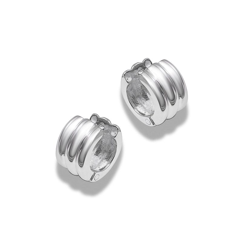 Pair Ivy 925 Sterling Silver Cuff Earrings
