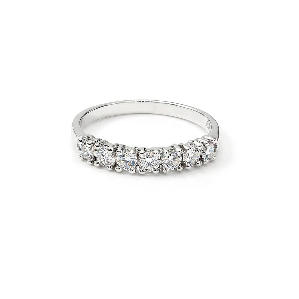 Amelia 9ct White Gold Diamond Eternity Stack Ring