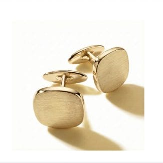Pair of Austin 9ct Yellow Gold Cushion-shaped Cufflinks
