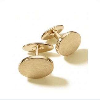 Pair of Cameron 9ct Yellow Gold Oval Cufflinks